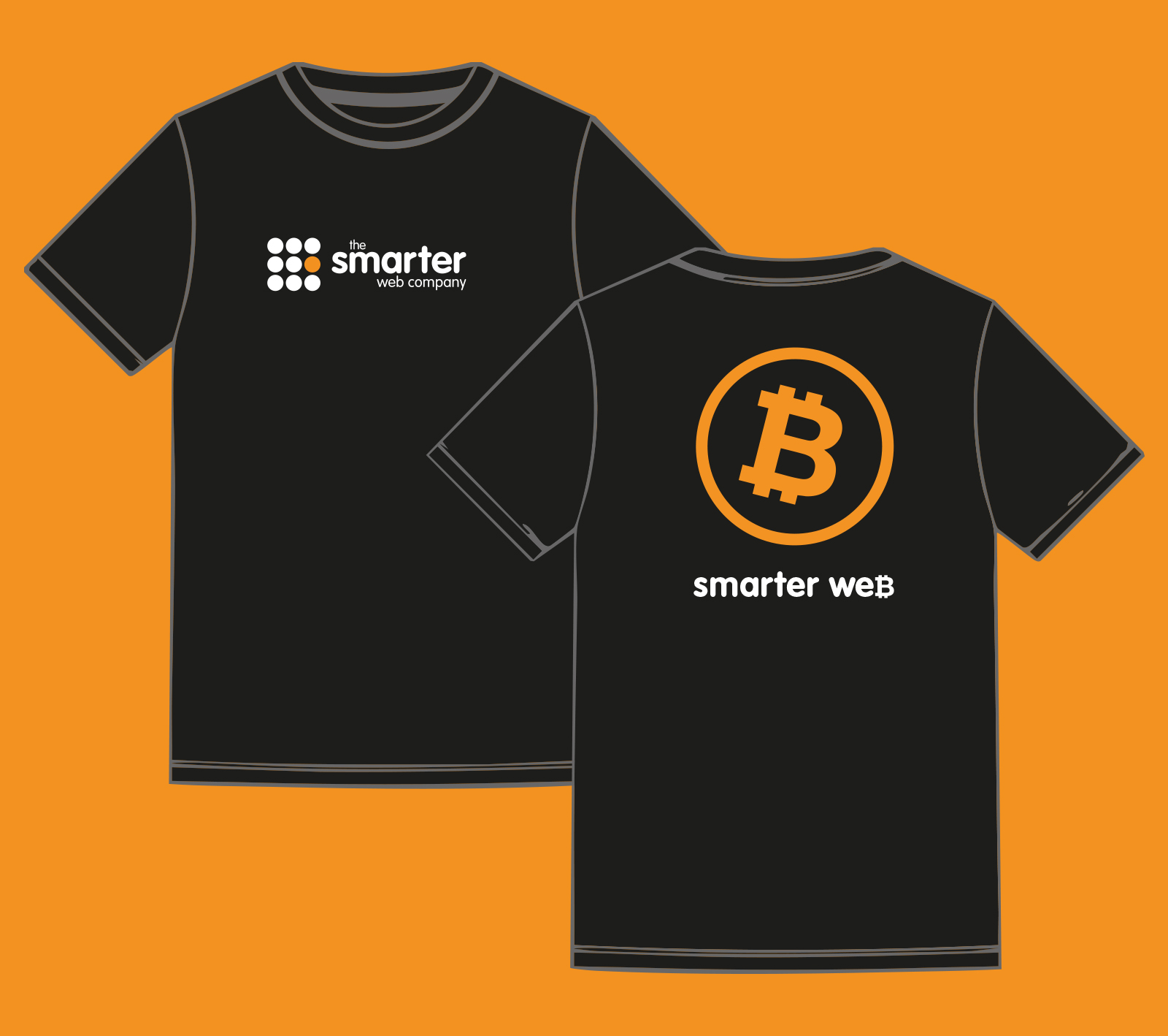 Orange Bitcoin T-shirt